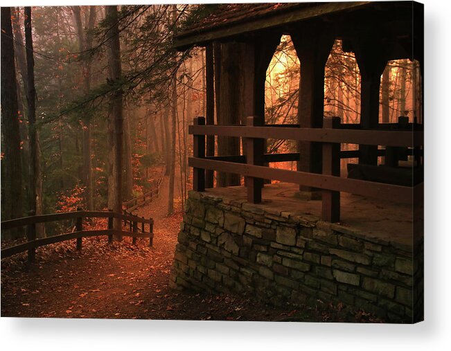 Pavillion Acrylic Print featuring the photograph A Place to Think by Rob Blair