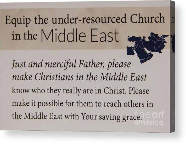 Reid Callaway Prayer Art Acrylic Print featuring the photograph A Prayer For the Middle East Prayer Art by Reid Callaway