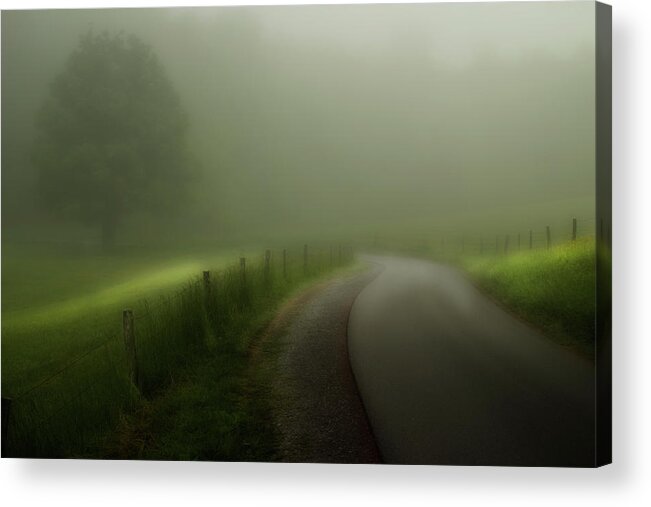Cades Cove Acrylic Print featuring the photograph A Quiet Morning 2 by Mike Eingle
