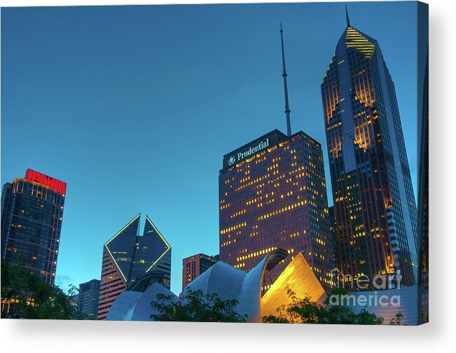 Chicago Acrylic Print featuring the photograph A View from Millenium Park by David Levin