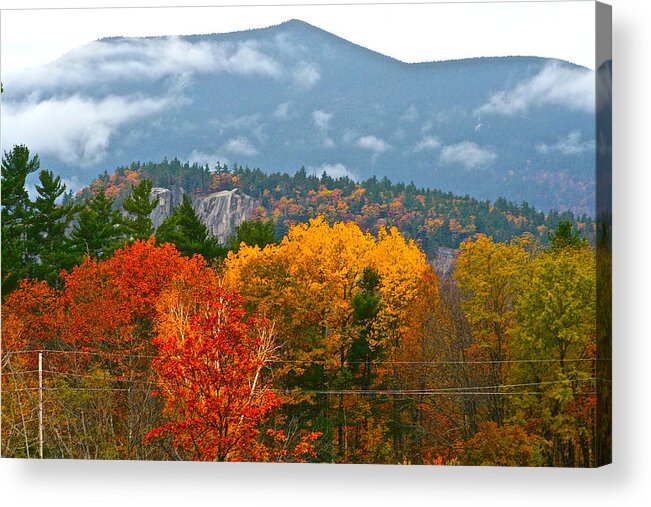  Acrylic Print featuring the photograph A View in North Conway by Jeremy McKay