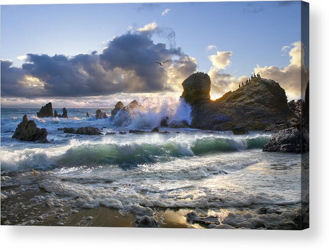 Ocean Acrylic Print featuring the photograph A Whisper In The Wind by Acropolis De Versailles