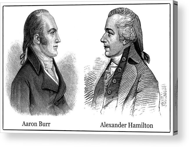Alexander Hamilton Acrylic Print featuring the photograph Aaron Burr and Alexander Hamilton by Phil Cardamone