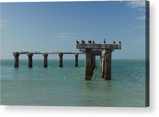 Paradise Acrylic Print featuring the photograph Abandoned Pier by Sean Allen