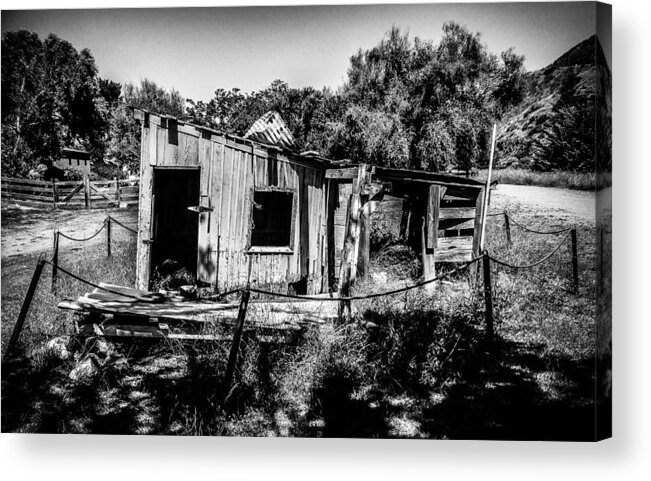 California Acrylic Print featuring the photograph Abandoned Shed by Pamela Newcomb