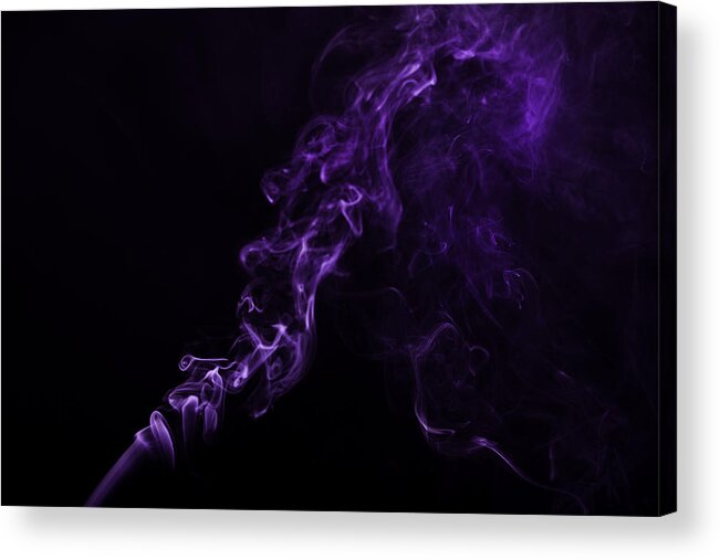  abstract Framed Prints Acrylic Print featuring the photograph About Purple by M K Miller