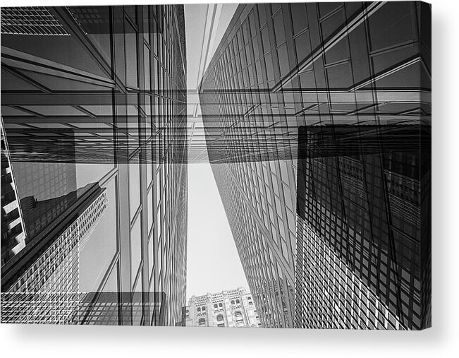 Abstract Photography Acrylic Print featuring the photograph Abstract Architecture - Toronto Financial District by Shankar Adiseshan