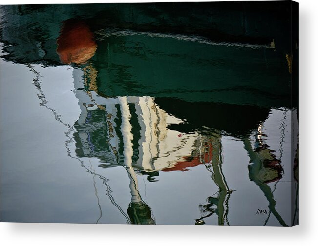 Abstract Acrylic Print featuring the photograph Abstract Boat Reflection II by David Gordon