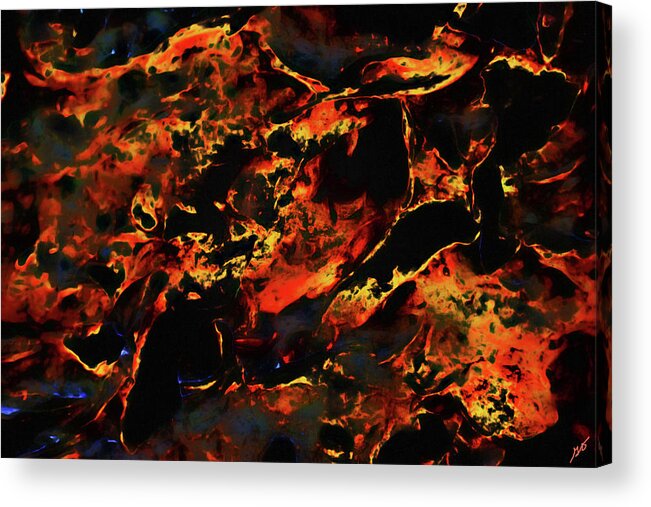Abstract Acrylic Print featuring the photograph Abstract Coquina by Gina O'Brien