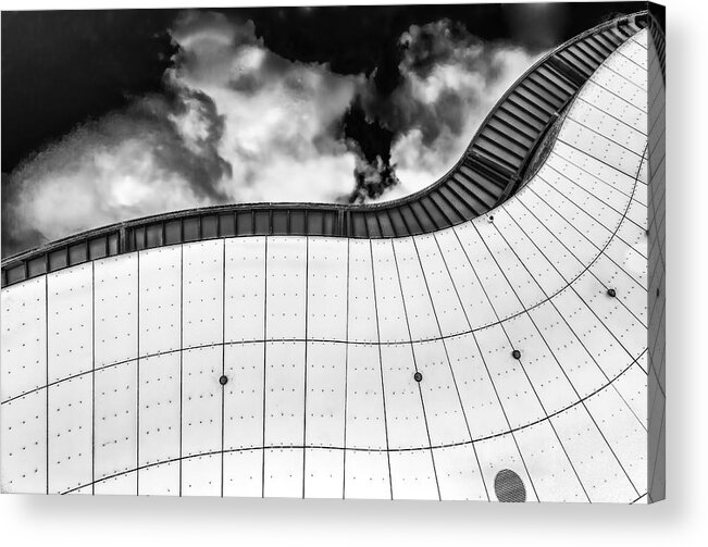 Building Acrylic Print featuring the photograph Abstract by Elmer Jensen