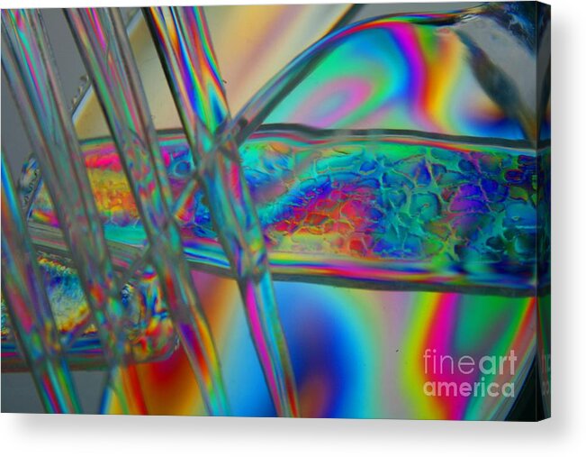 Abstract Acrylic Print featuring the photograph Abstraction in Color 2 by Crystal Nederman