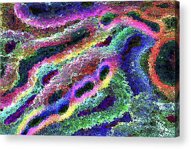 Abstract Acrylic Print featuring the digital art Abstract_one by Carl Deaville