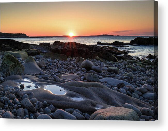Sunrise Acrylic Print featuring the photograph Acadian Sunrise by Holly Ross
