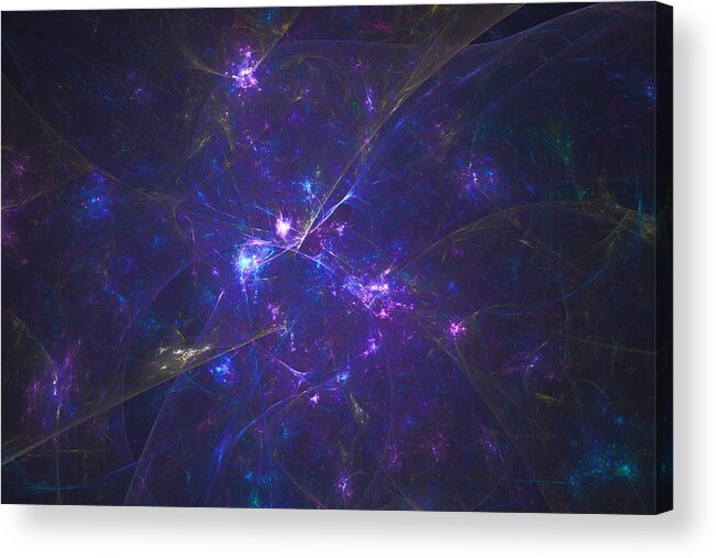 Fractal Acrylic Print featuring the digital art Accusing Spirit by Jeff Iverson