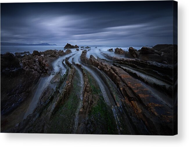 Ocean Acrylic Print featuring the photograph Addictive Curves by Dominique Dubied