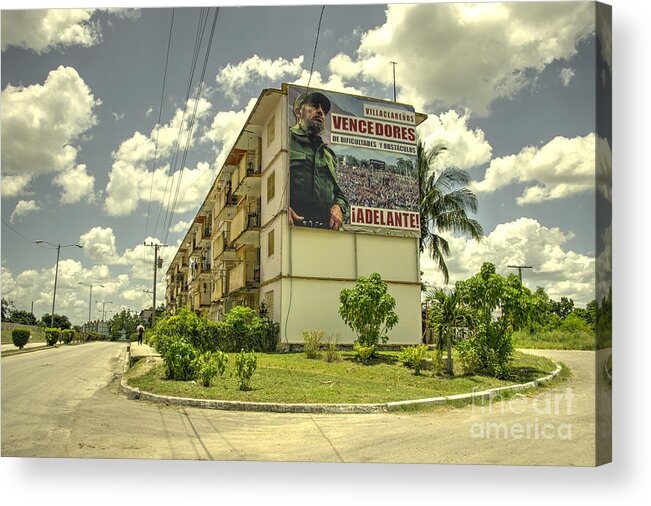  Cuba Acrylic Print featuring the photograph Adelante from Fidel by Rob Hawkins