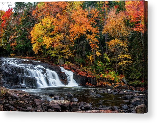 Buttermilk Falls Acrylic Print featuring the photograph Adirondacks waterfall by Mark Papke