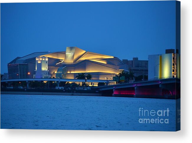 Downtown Miami Acrylic Print featuring the photograph Adrienne Arsht Center 2 by Rene Triay FineArt Photos