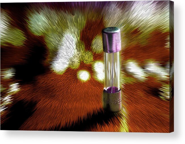 Fuse Acrylic Print featuring the photograph Advancing Electronics by Mike Eingle