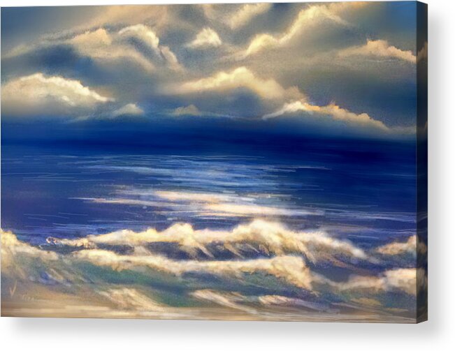 Storm Acrylic Print featuring the painting After the Storm by Veronica Sulin