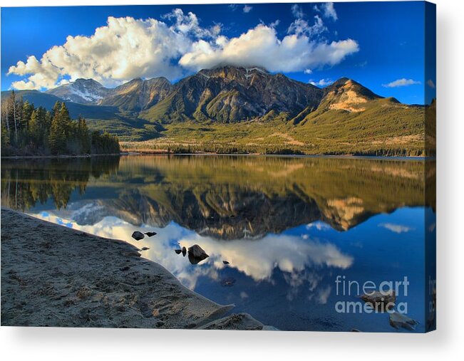 Pyramid Lake Acrylic Print featuring the photograph Afternoon Reflections At Pyramid Lake by Adam Jewell