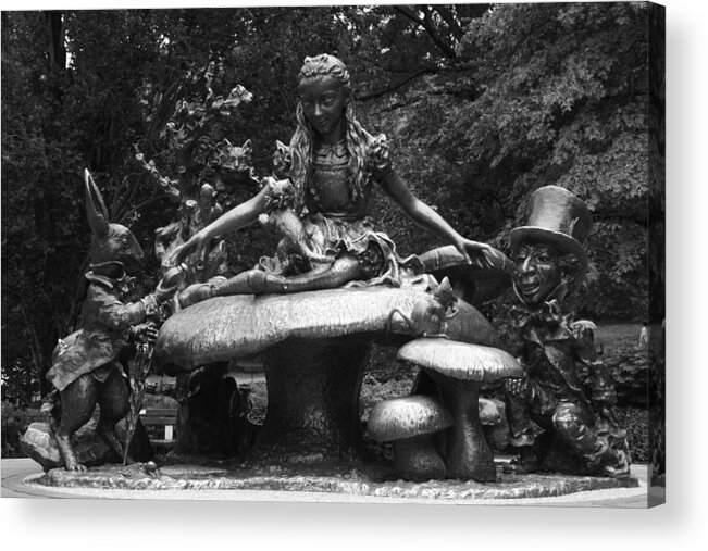 Lewis Carroll Acrylic Print featuring the photograph Alice in Wonderland sculpture Central Park by Christopher J Kirby