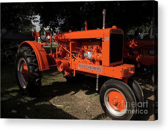Tractor Acrylic Print featuring the photograph Allis-Chalmers WC by Mike Eingle