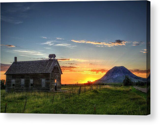 Bear_butte Acrylic Print featuring the photograph Almost Sunrise by Fiskr Larsen
