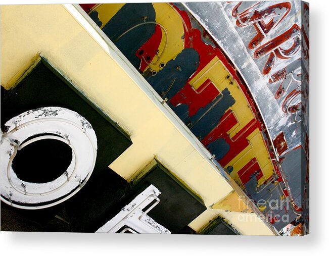 Neon Acrylic Print featuring the photograph Alpha Bitz by Phil Cappiali Jr