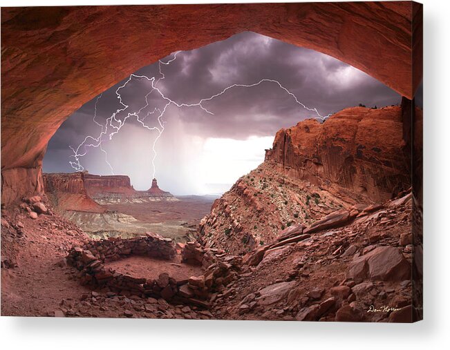 Canyonlands National Park Acrylic Print featuring the photograph Ancient Storm - Full Frame by Dan Norris