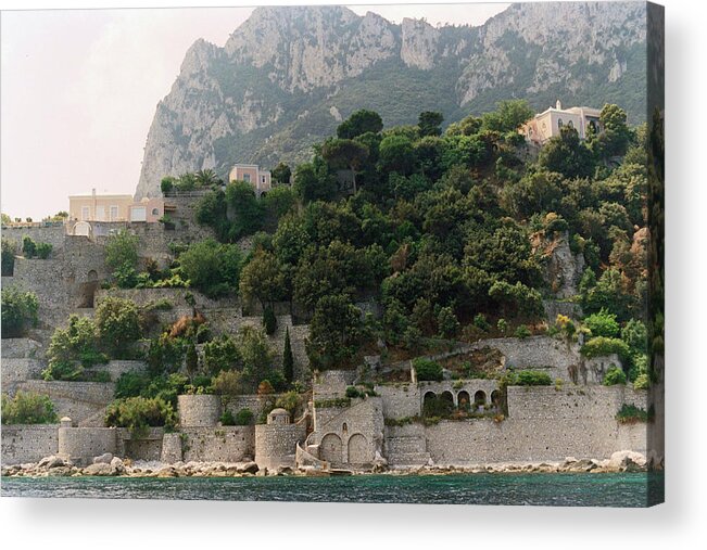 Capri Acrylic Print featuring the photograph Ancient Walls of Capri by Bess Carter
