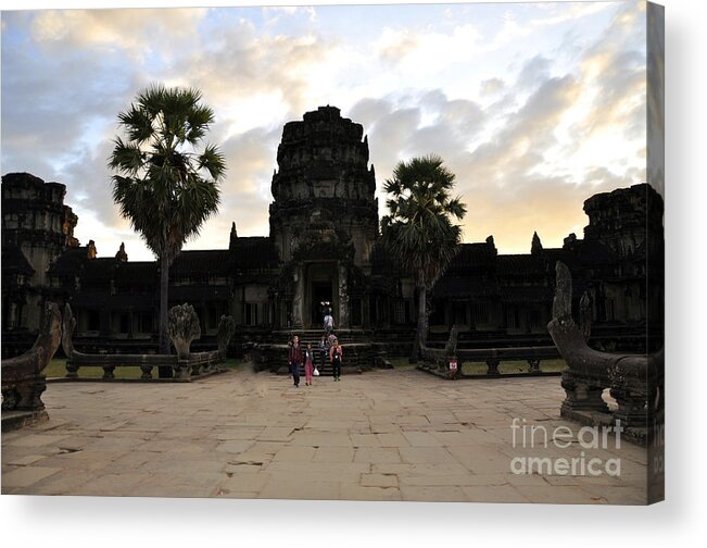 Angkor Wat Acrylic Print featuring the photograph Angkor Wat 3 by Andrew Dinh