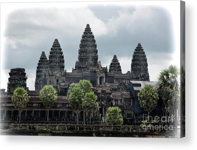 Cambodia Acrylic Print featuring the photograph Angkor Wat Focus by Chuck Kuhn