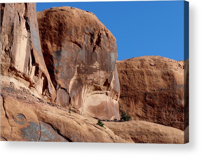 Red Rock Acrylic Print featuring the photograph Angry Rock - 2 by Christy Pooschke