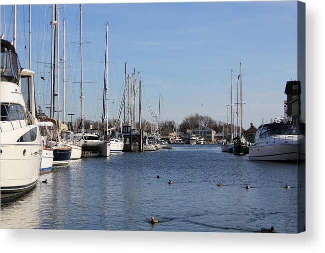 Annapolis Acrylic Print featuring the photograph Annapolis - Harbor View by Ronald Reid