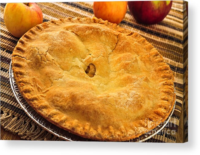 Pie Acrylic Print featuring the photograph Apple pie 2 by Elena Elisseeva