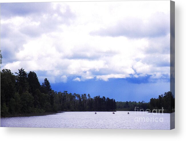 Three Canoes Acrylic Print featuring the photograph Approaching Storm by Thomas R Fletcher