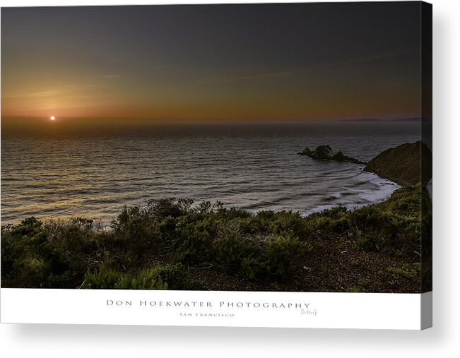 Devils Slide Acrylic Print featuring the photograph April Sunset at Devil's Slide by Don Hoekwater Photography