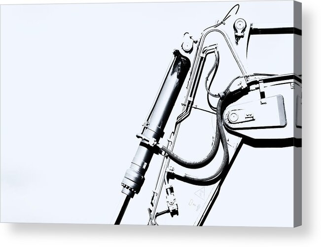 Industrial Digger Acrylic Print featuring the photograph Arm of Bleach Industrial Digger by John Williams