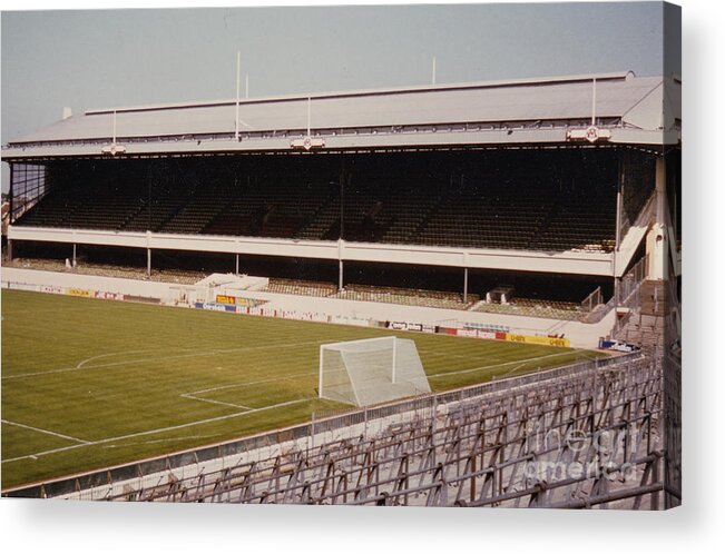 Arsenal Acrylic Print featuring the photograph Arsenal - Highbury - East Stand 1 - 1970s by Legendary Football Grounds