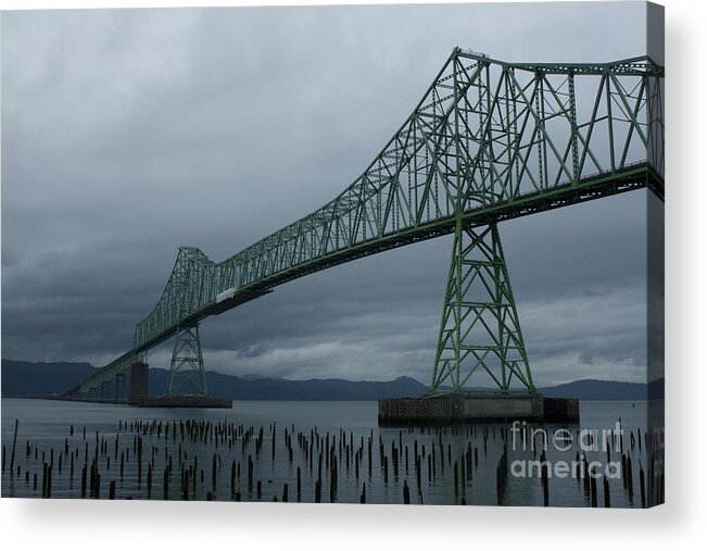 Bridge Acrylic Print featuring the photograph Astoria Bridge by Suzanne Lorenz