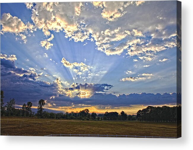 Landscape Acrylic Print featuring the photograph Morning's Glory by Tiana McVay