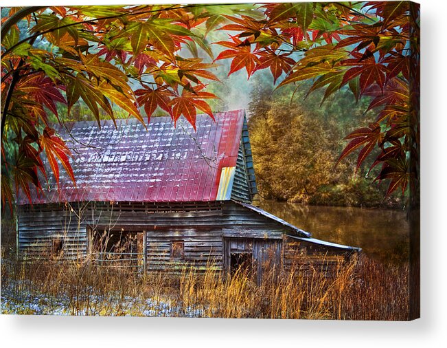 American Acrylic Print featuring the photograph Autumn Embrace by Debra and Dave Vanderlaan