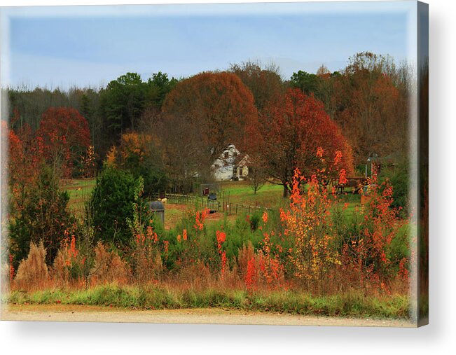 Autumn Acrylic Print featuring the photograph Autumn in Crozier Virginia by Ola Allen