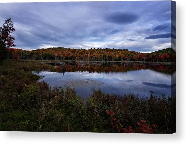 Vermont Route 9 Acrylic Print featuring the photograph Autumn On North Pond Road by Tom Singleton