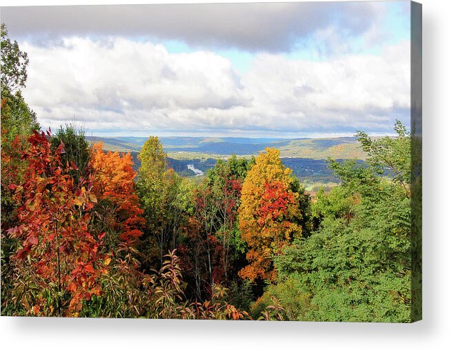 Fall Acrylic Print featuring the photograph Autumn Overlook by Trina Ansel