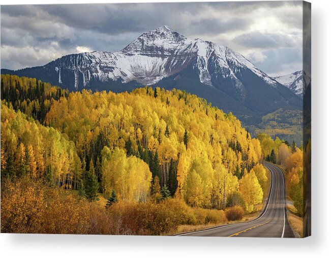 Colorado Acrylic Print featuring the photograph Autumn Road Trip by Jared Perry