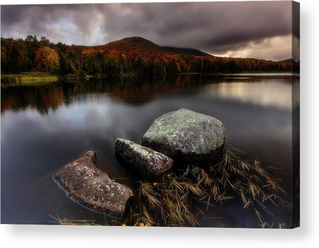 Vermont Acrylic Print featuring the photograph Autumn Visit by Mike Lang