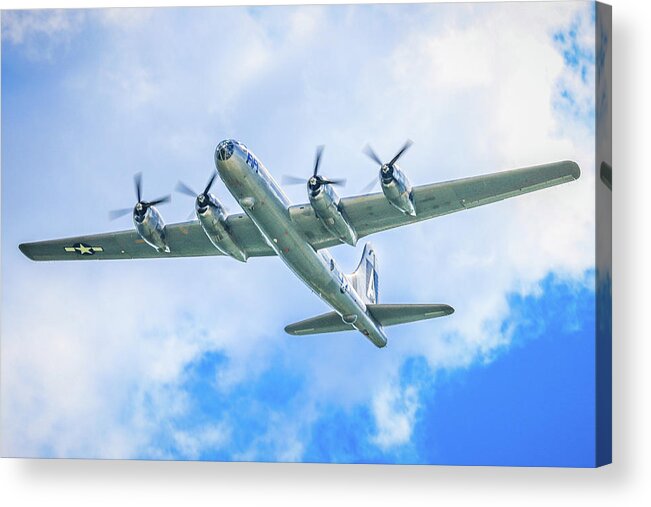 Boeing Acrylic Print featuring the photograph B-29 by Tony HUTSON
