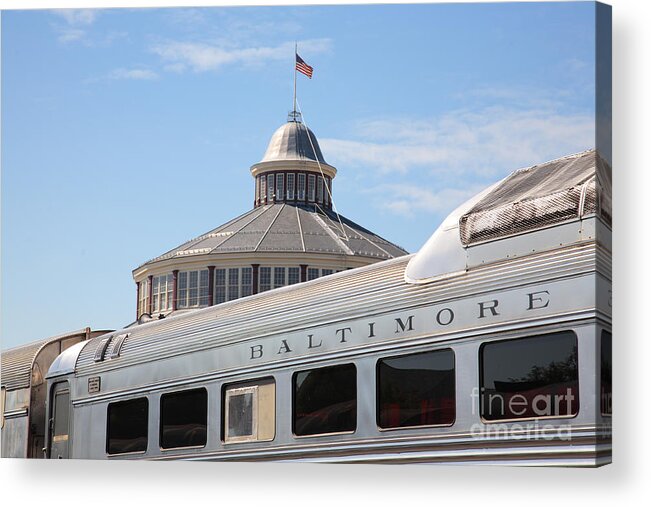 B&o Acrylic Print featuring the photograph B and O Railroad Museum in Baltimore Maryland by William Kuta